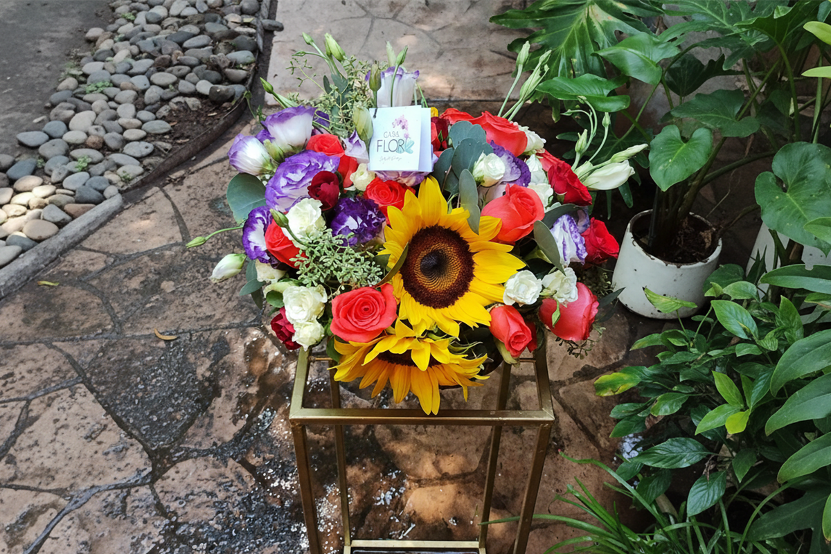 Caja con Flores